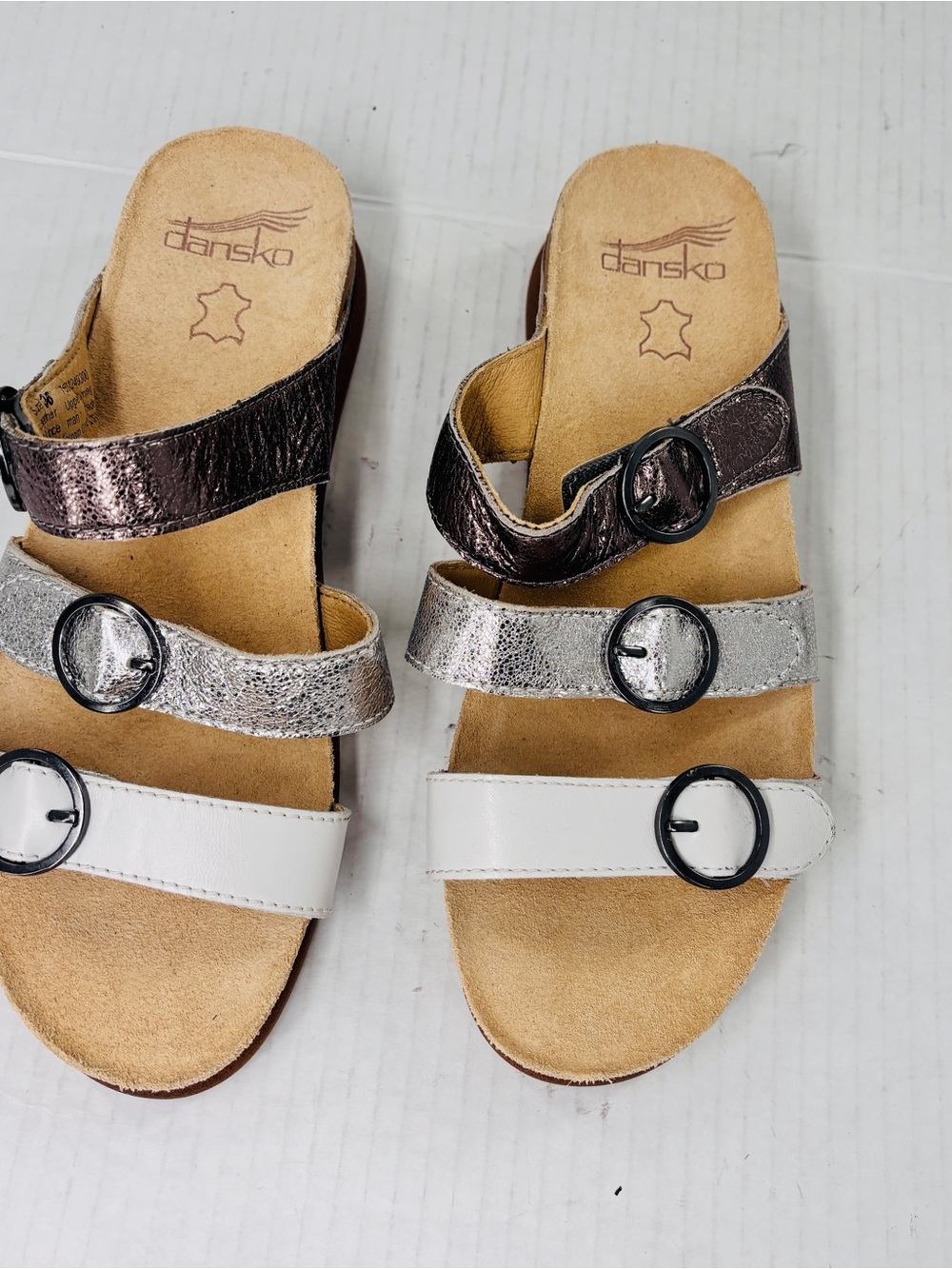 Dansko Rosie Sandals Womens 36 US‎ Leather Slide Comfort Shoes Casual